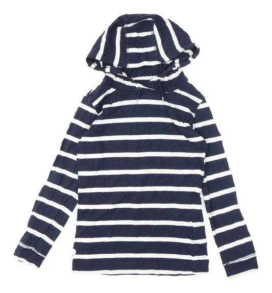 Regatta Women's Blue Striped Pullover Hoodie Size 6