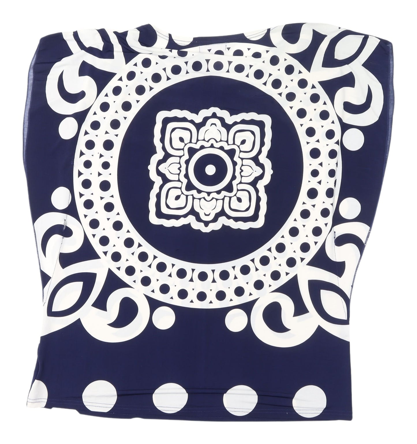 Purple Women's Blue Geometric XL Top