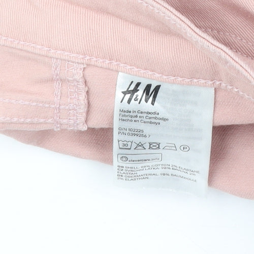 H&M Pink Skinny Ankle Jeans for Women Size 27