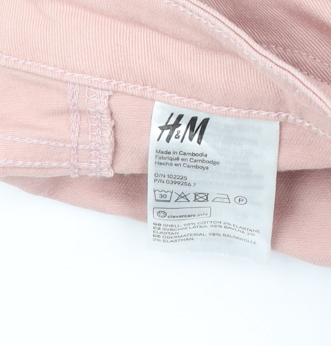 H&M Pink Skinny Ankle Jeans for Women Size 27