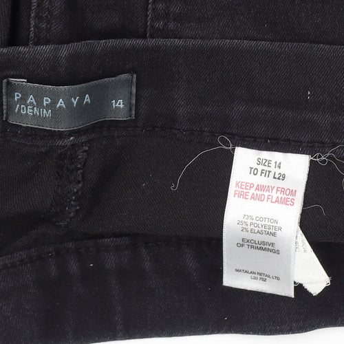 Papaya Women's Black Jegging Jeans Size 14