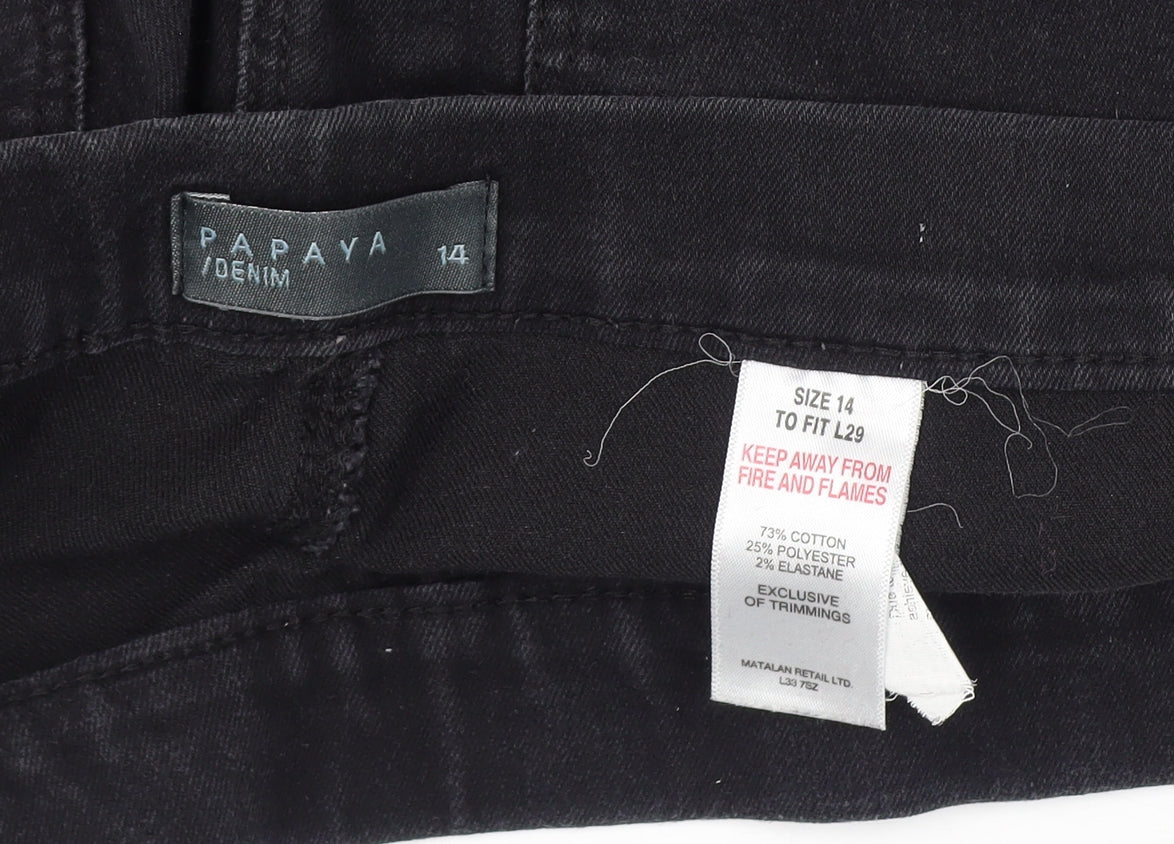 Papaya Women's Black Jegging Jeans Size 14