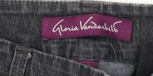 Gloria Vanderbilt Women's Grey Straight Jeans Size 12