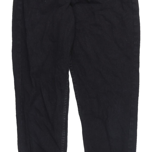 PrettyLittleThing Black Mom Jeans, UK 6, Women's Fashion