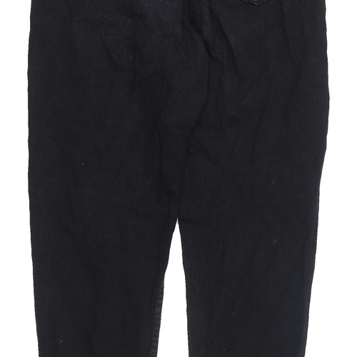 PrettyLittleThing Black Mom Jeans, UK 6, Women's Fashion