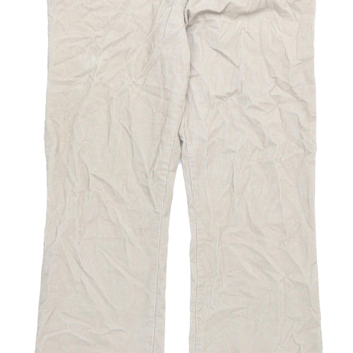 Marks & Spencer Women's White Corduroy Trousers