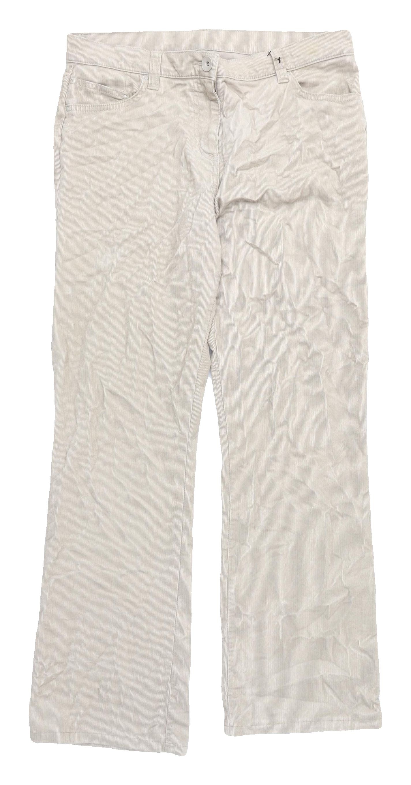 Marks & Spencer Women's White Corduroy Trousers