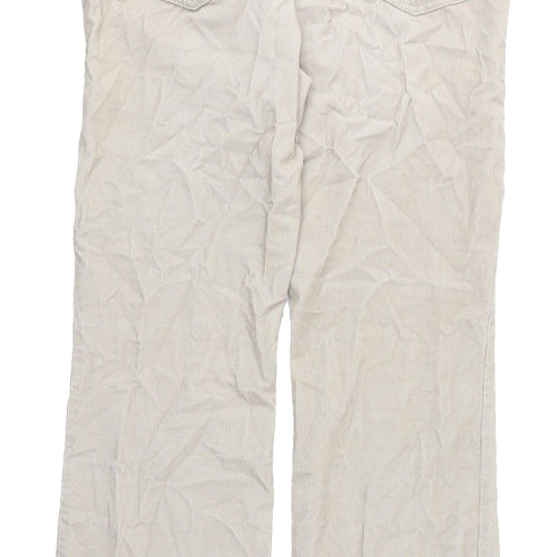 Marks & Spencer Women's White Corduroy Trousers