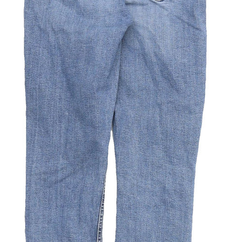 Topshop Women's Blue Skinny Jeans Size 10, Distressed