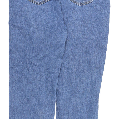 Matalan Women's Blue Straight Distressed Jeans Size 18