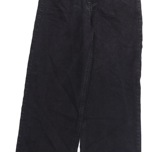Marks and Spencer Black Wide-Leg Jeans Size 12