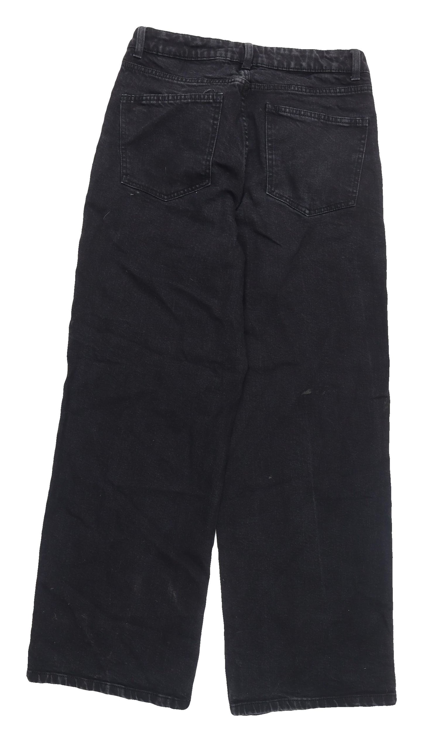 Marks and Spencer Black Wide-Leg Jeans Size 12