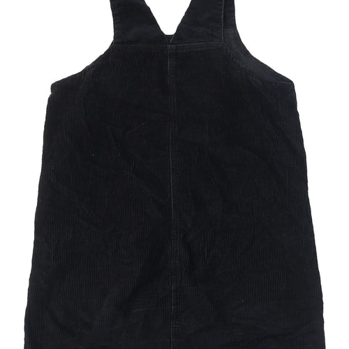 Dorothy Perkins Black Corduroy Pinafore Dress Size 10