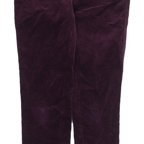 M&Co Women's Purple Corduroy Jegging Size 8 Slim