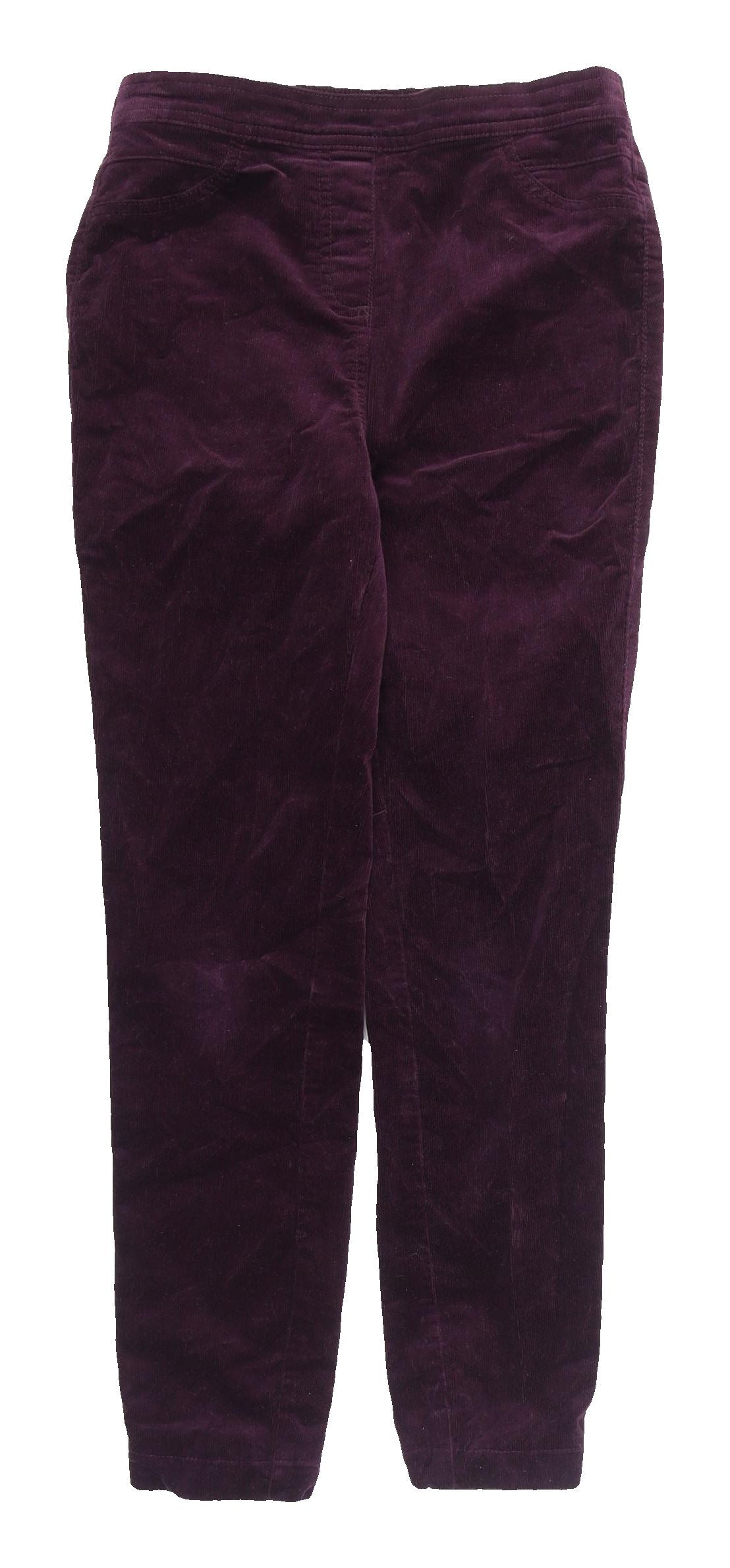 M&Co Women's Purple Corduroy Jegging Size 8 Slim