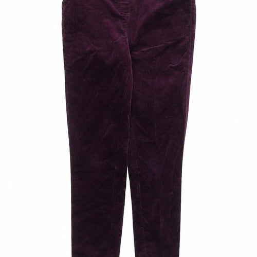 M&Co Women's Purple Corduroy Jegging Size 8 Slim