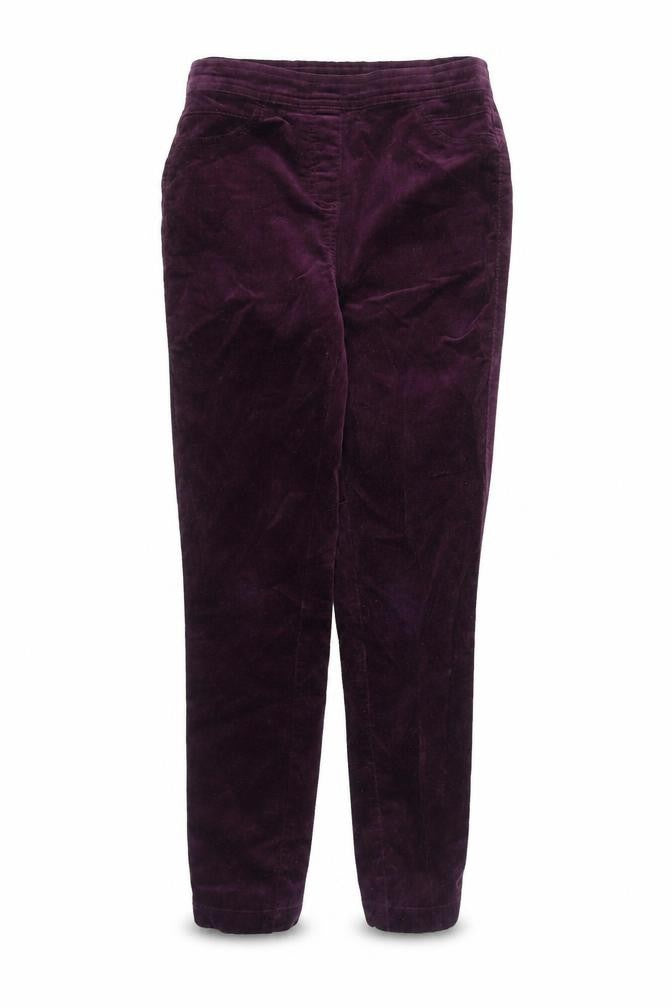 M&Co Women's Purple Corduroy Jegging Size 8 Slim
