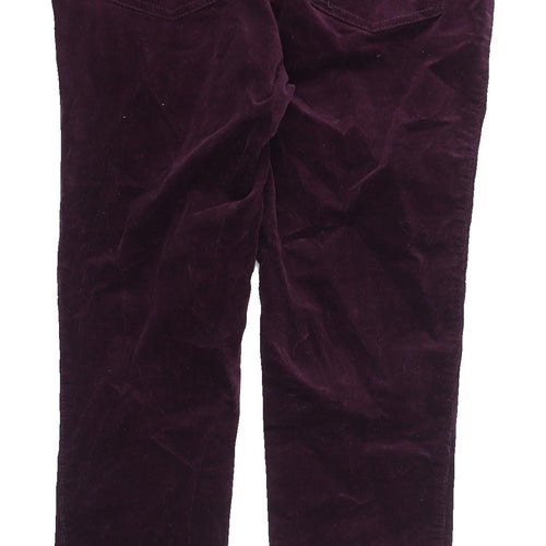 M&Co Women's Purple Corduroy Jegging Size 8 Slim