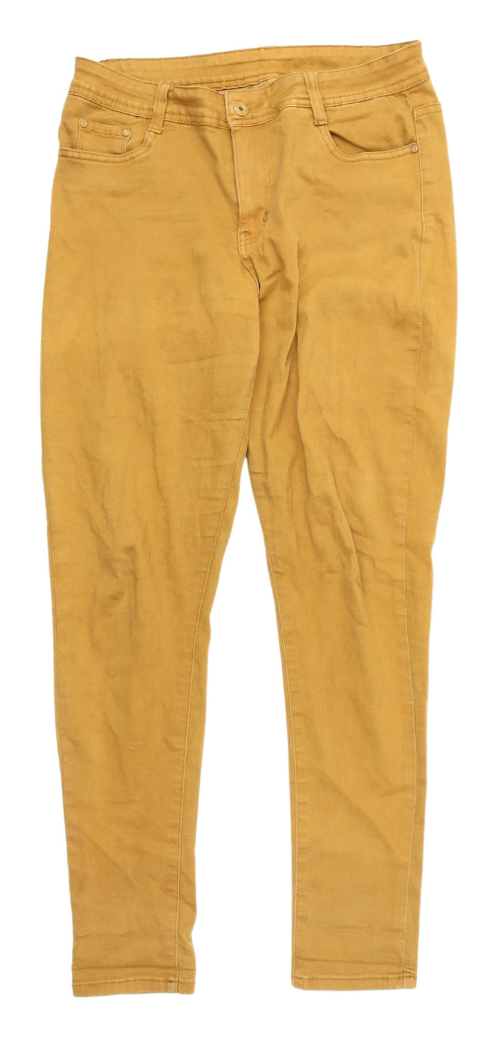 Women's Yellow Skinny Jeans XL - Stretch, Comfort Fit