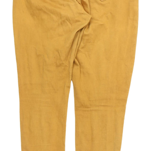 Women's Yellow Skinny Jeans XL - Stretch, Comfort Fit
