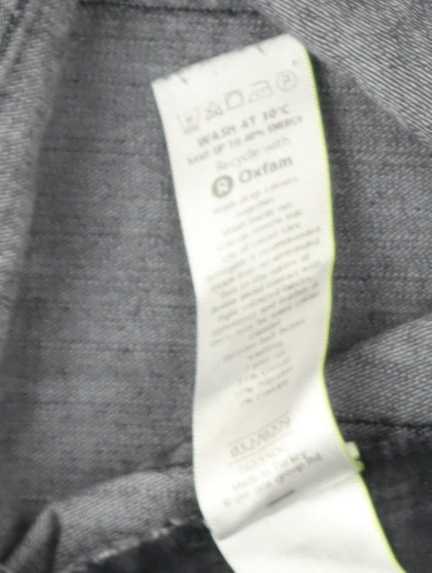 Per Una Women Grey Flared Jeans Size 18
