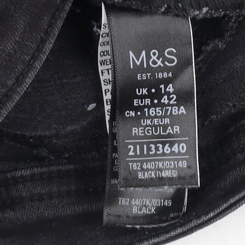 Marks & Spencer Women's Black Regular Fit Jeans