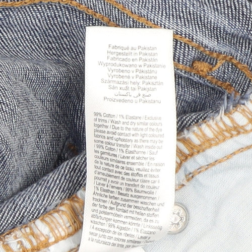 F&F Women's Blue Denim Cut-Off Shorts, Size 10