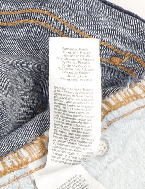 F&F Women's Blue Denim Cut-Off Shorts, Size 10