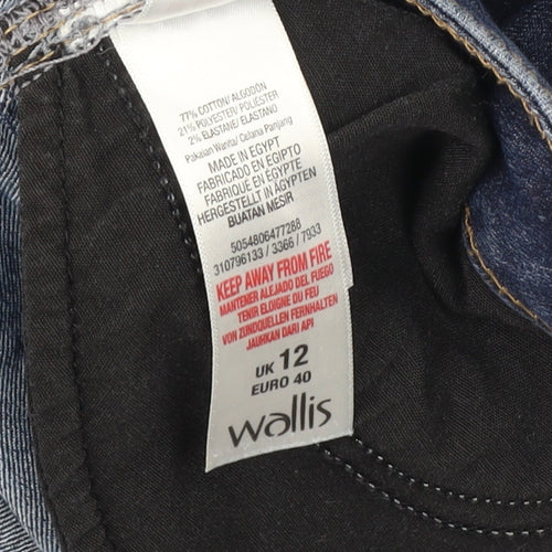 Wallis Women's Blue Straight Jeans Size 12