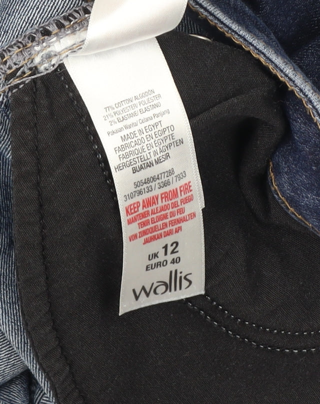 Wallis Women's Blue Straight Jeans Size 12