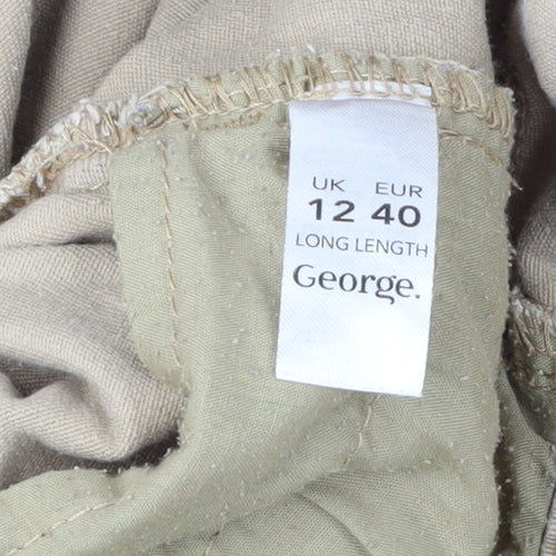 George Women's Beige Skinny Jeans Size 12 Tall