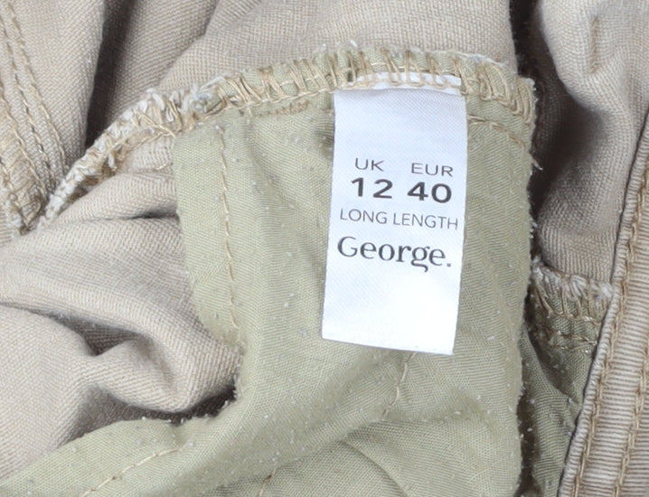 George Women's Beige Skinny Jeans Size 12 Tall