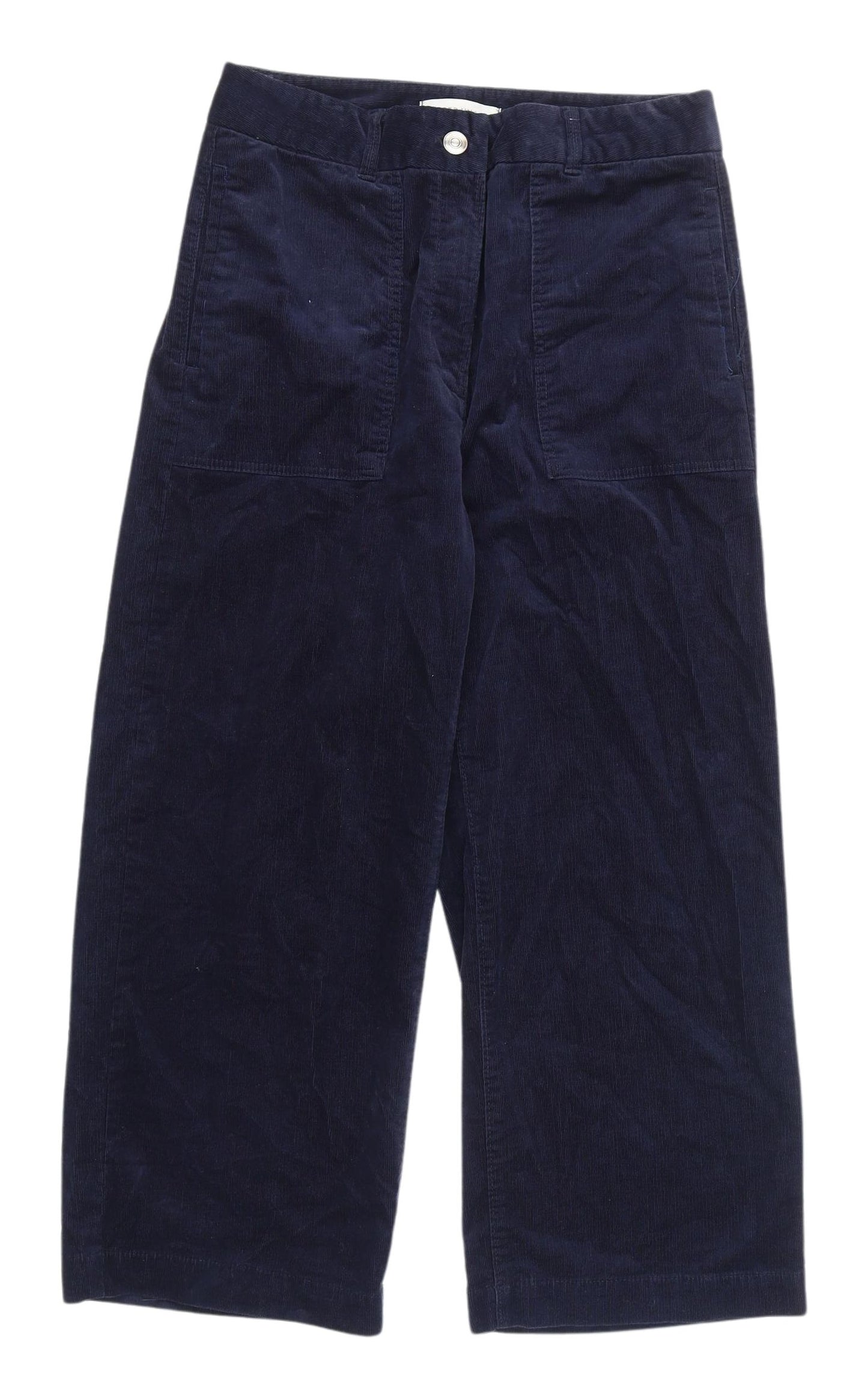 Marks and Spencer Women's Blue Cropped Trousers