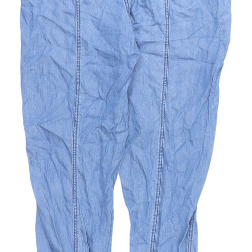 White Stuff Women's Blue Jogger Trousers Size 10