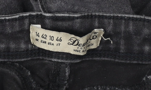 Denim Co Women's Black Skinny Jeans Size 14