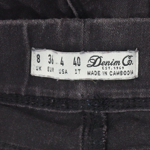 Denim Co. Black Skinny Jeans Size 8 Women’s Slim Stretch