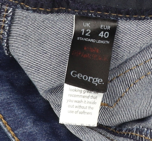 George Women's Blue Straight Jeans Size 12