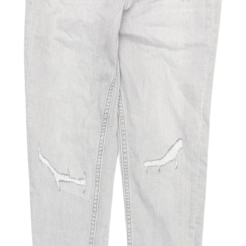 Marks and Spencer Grey Distressed Skinny Jeans