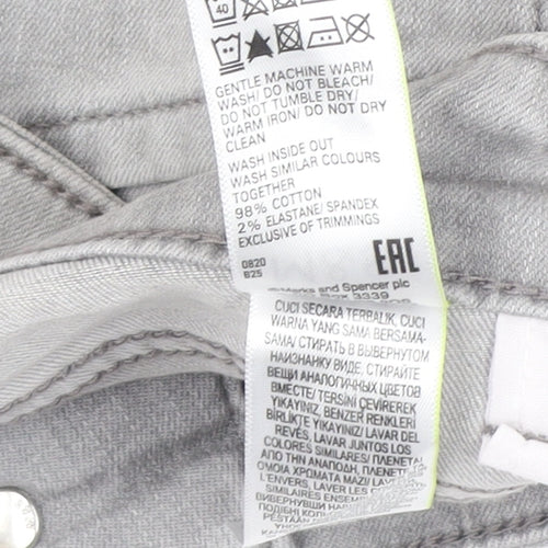Marks and Spencer Grey Distressed Skinny Jeans