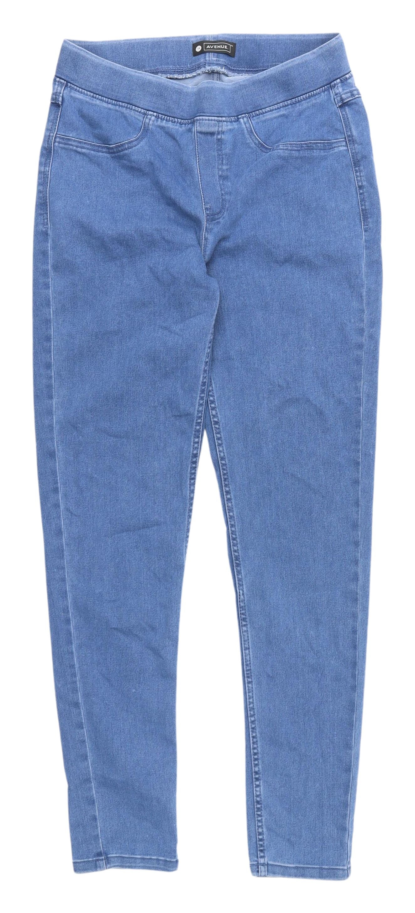 Avenue Women’s Blue Jegging Jeans Size 14 Elastic Waist