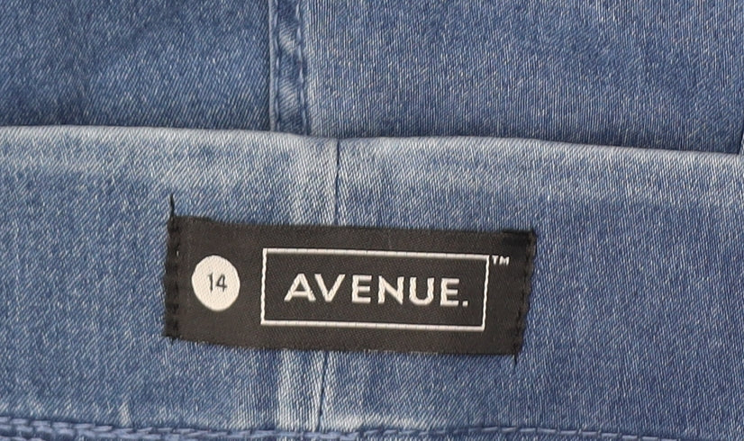 Avenue Women’s Blue Jegging Jeans Size 14 Elastic Waist