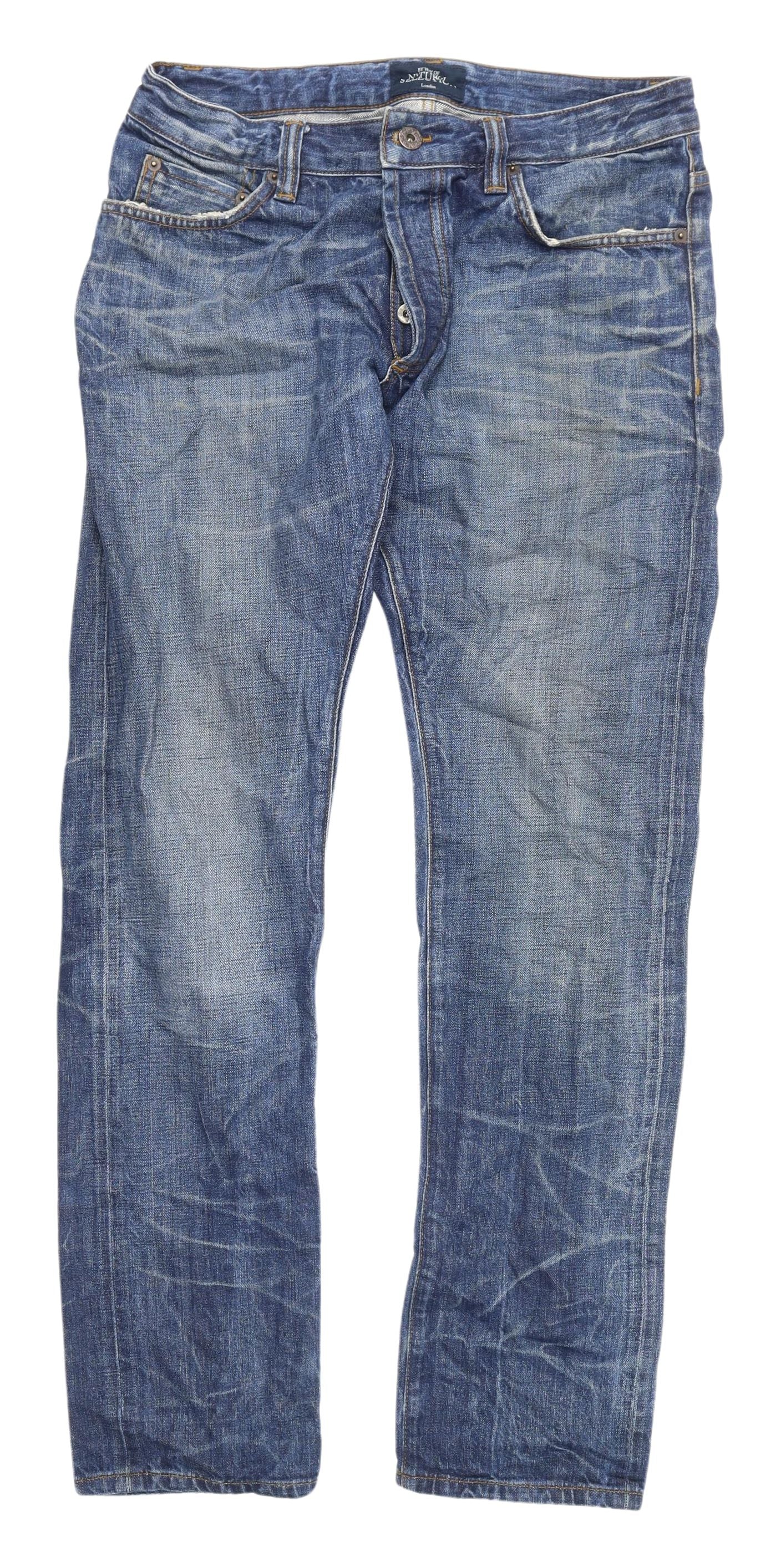 Natural Selection Men's Blue Straight Jeans Size 32