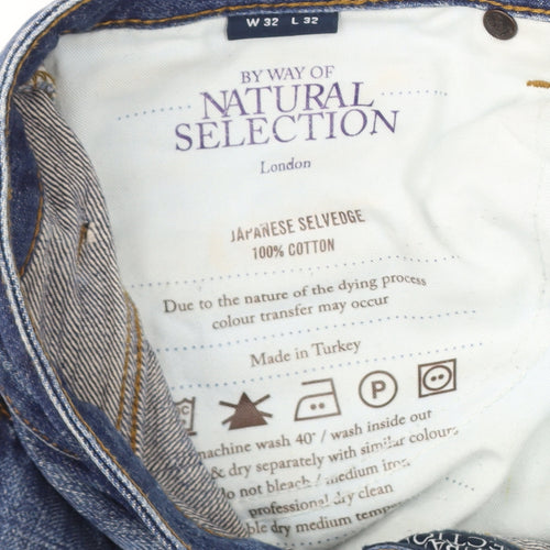 Natural Selection Men's Blue Straight Jeans Size 32