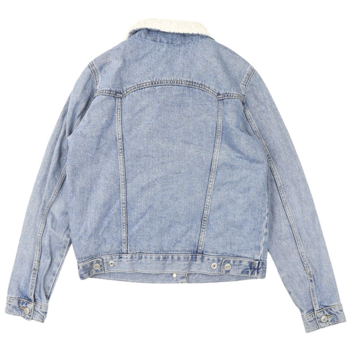 Topshop Women's Blue Denim Jacket Size 10