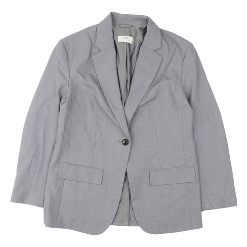 Marks and Spencer Grey Women's Blazer, Size 12, Business Wear