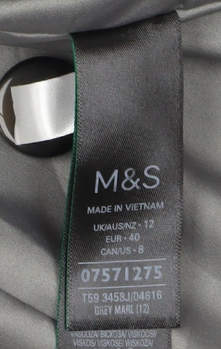 Marks and Spencer Grey Women's Blazer, Size 12, Business Wear