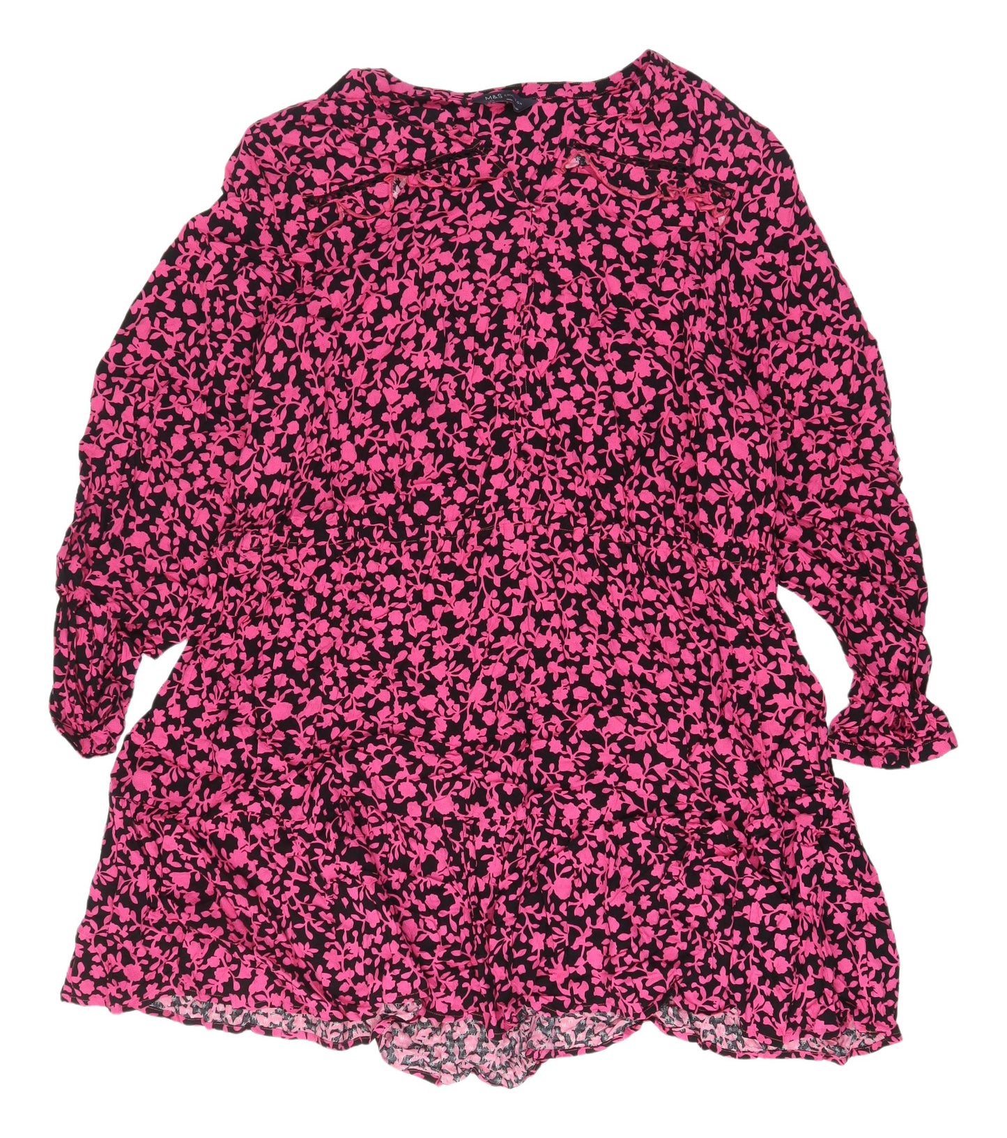 Marks & Spencer Floral Fit & Flare Dress - Size 24