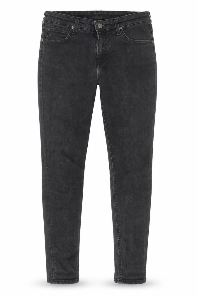 Front view of Lee Men's Black Skinny Jeans W31 L33