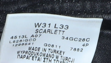 Lee Men's Black Skinny Jeans W31 L33