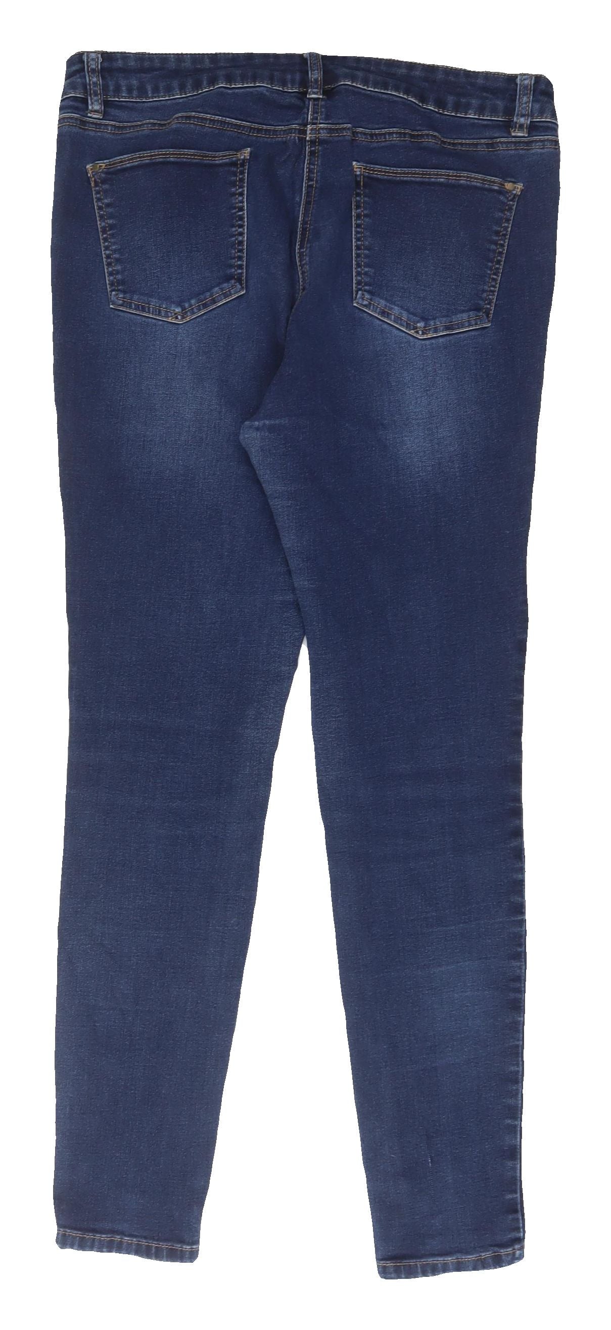 Tu Women's Blue Skinny Jeans, Size 14